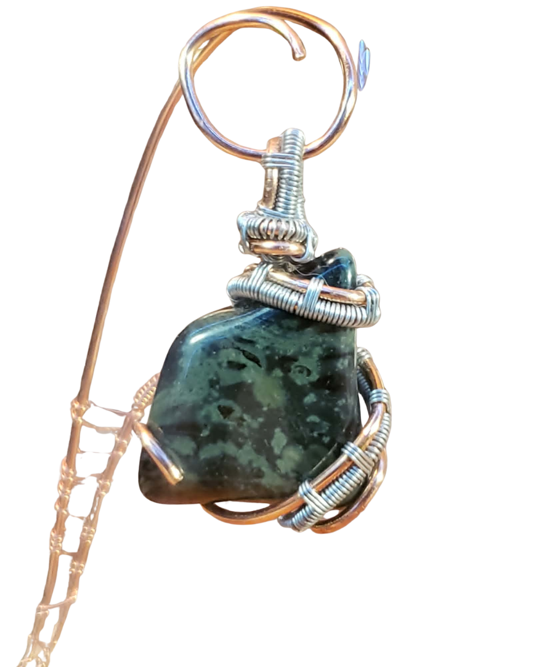 "Ancient Spiral" Kambaba Jasper Pendant
