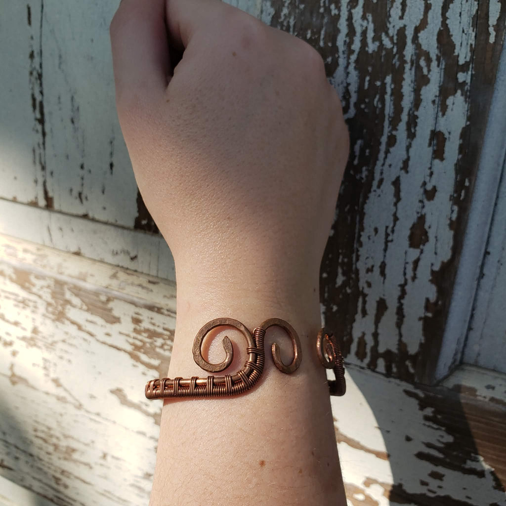 Copper Wave Cuff