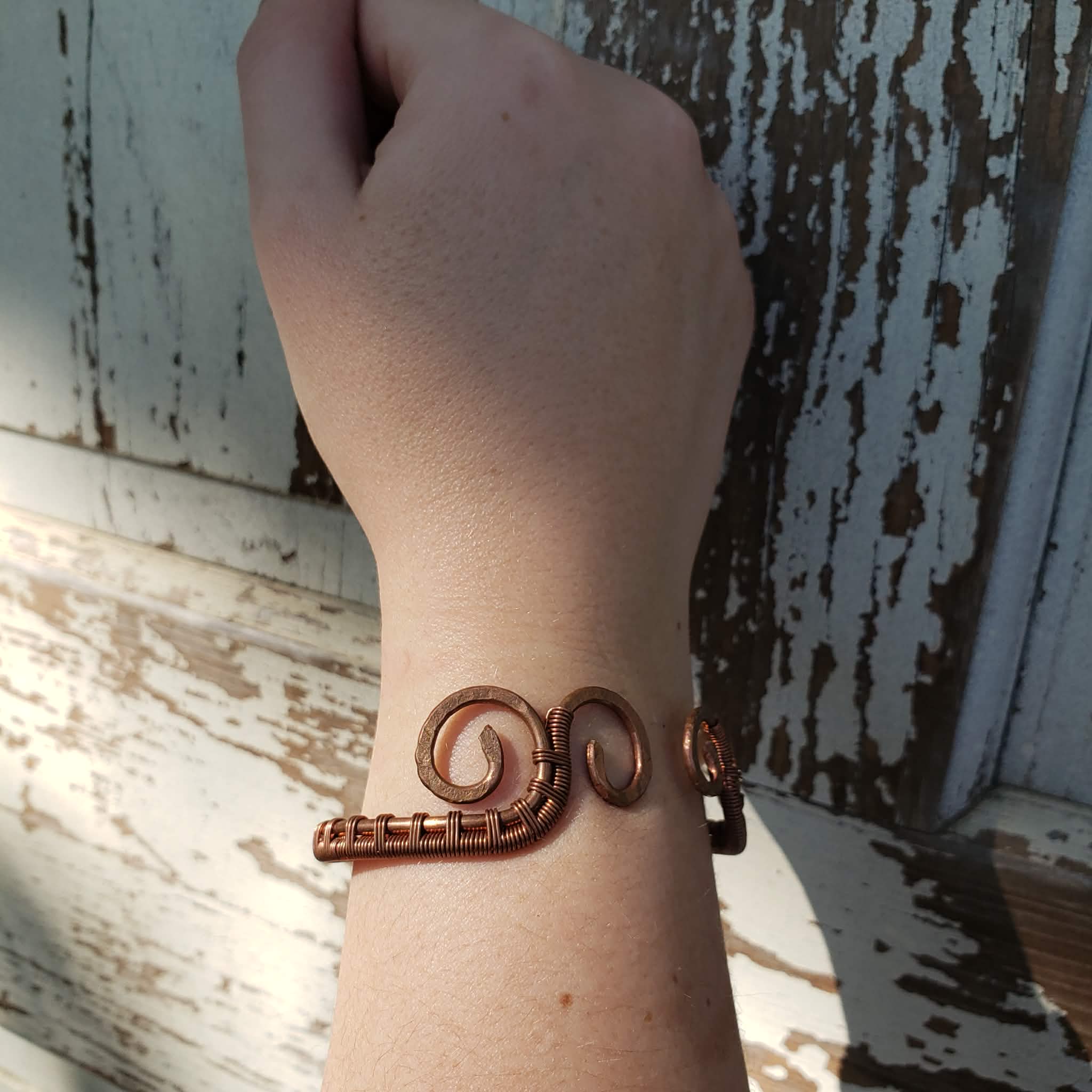 Copper Wave Cuff