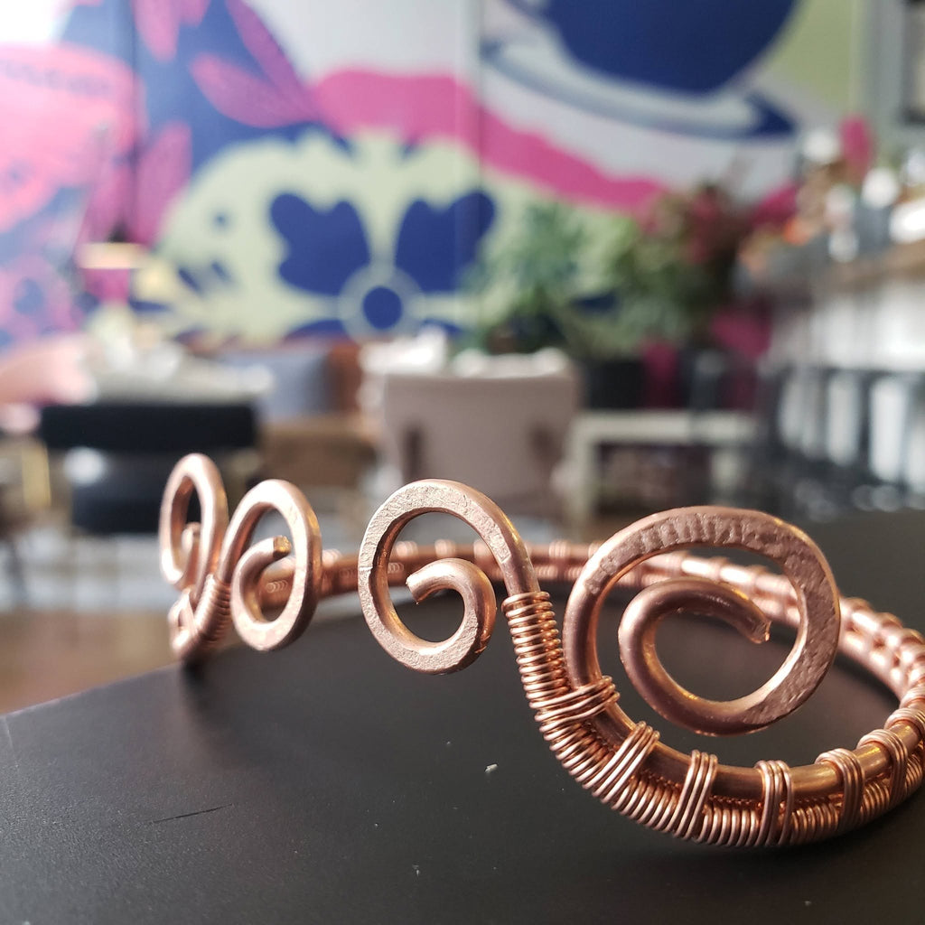Copper Wave Cuff