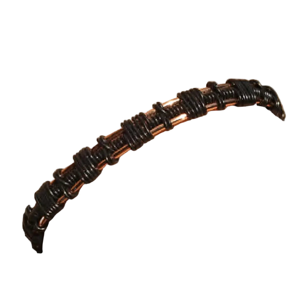 "Dark Current" - Black Copper Wire Cuff