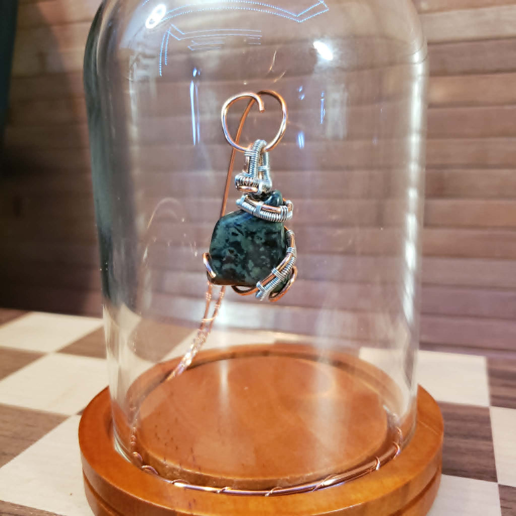 "Ancient Spiral" Kambaba Jasper Pendant