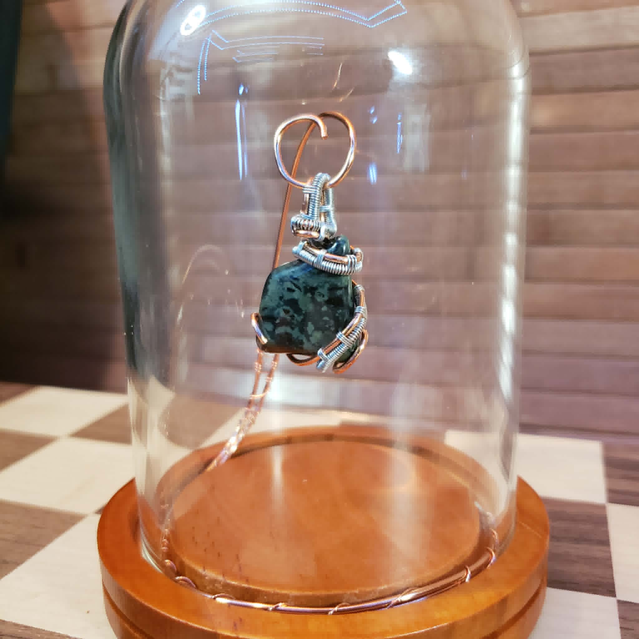 "Ancient Spiral" Kambaba Jasper Pendant