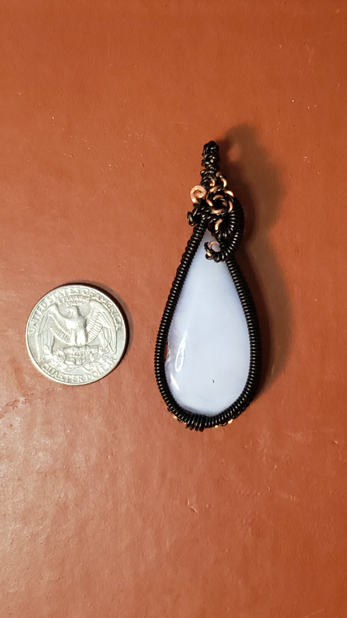 Blue Lace Agate Pendant