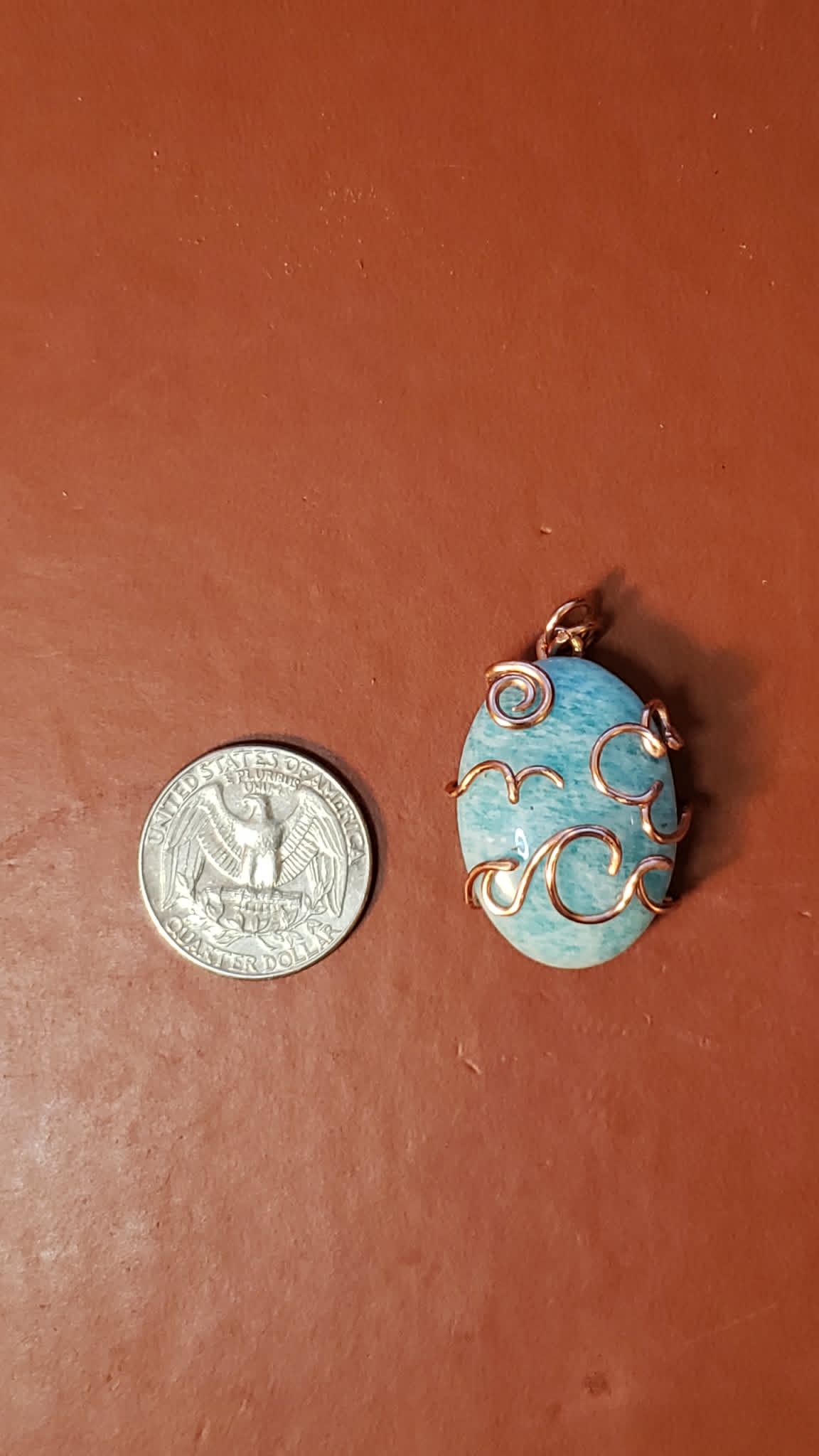 Amazonite "Lake Vibes" Pendant