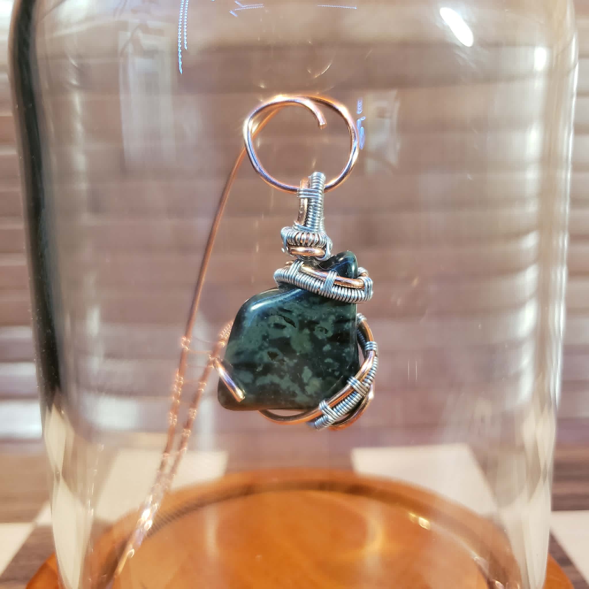 "Ancient Spiral" Kambaba Jasper Pendant